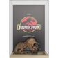 ¡FUNKO POP! JURASSIC PARK - TYRANNOSAURUS REX Y VELOCIRAPTOR FIGURA DE VINILO CARTEL DE PELÍCULA CON ESTUCHE