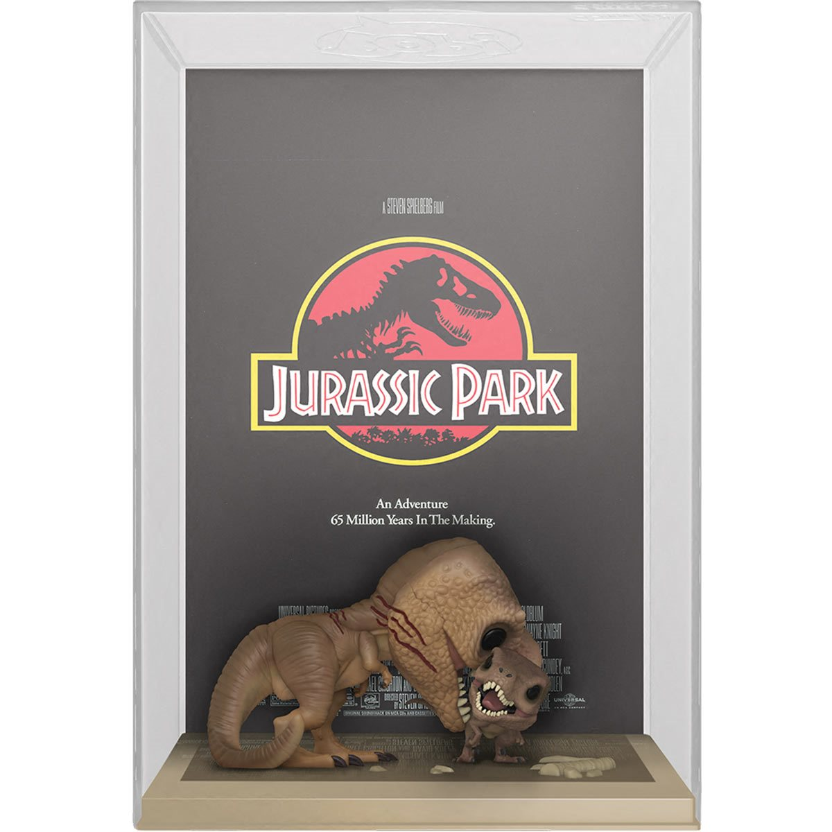 ¡FUNKO POP! JURASSIC PARK - TYRANNOSAURUS REX Y VELOCIRAPTOR FIGURA DE VINILO CARTEL DE PELÍCULA CON ESTUCHE