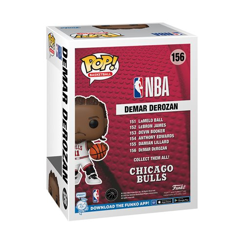 ¡FUNKO POP! NBA CHICAGO BULLS: FIGURA DE VINILO DEMAR DEROZAN