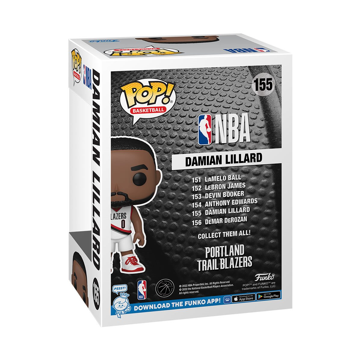 ¡FUNKO POP! NBA PORTLAND TRAILBLAZERS: FIGURA DE VINILO DAMIAN LILLARD