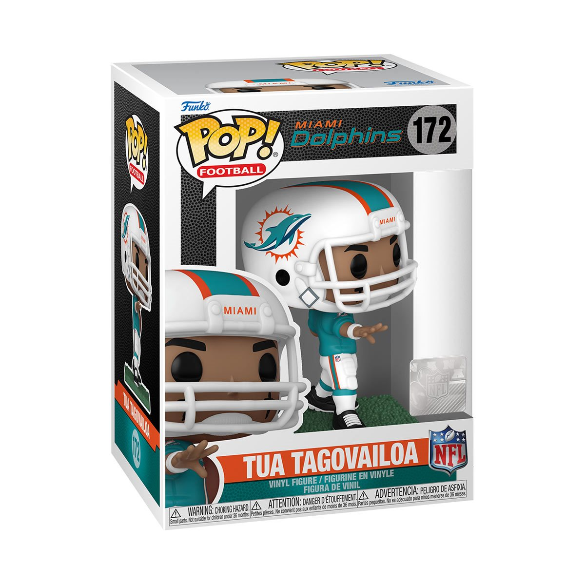 ¡FUNKO POP! NFL MIAMI DOLPHINS:TUA TAGOVAILOA FIGURA DE VINILO