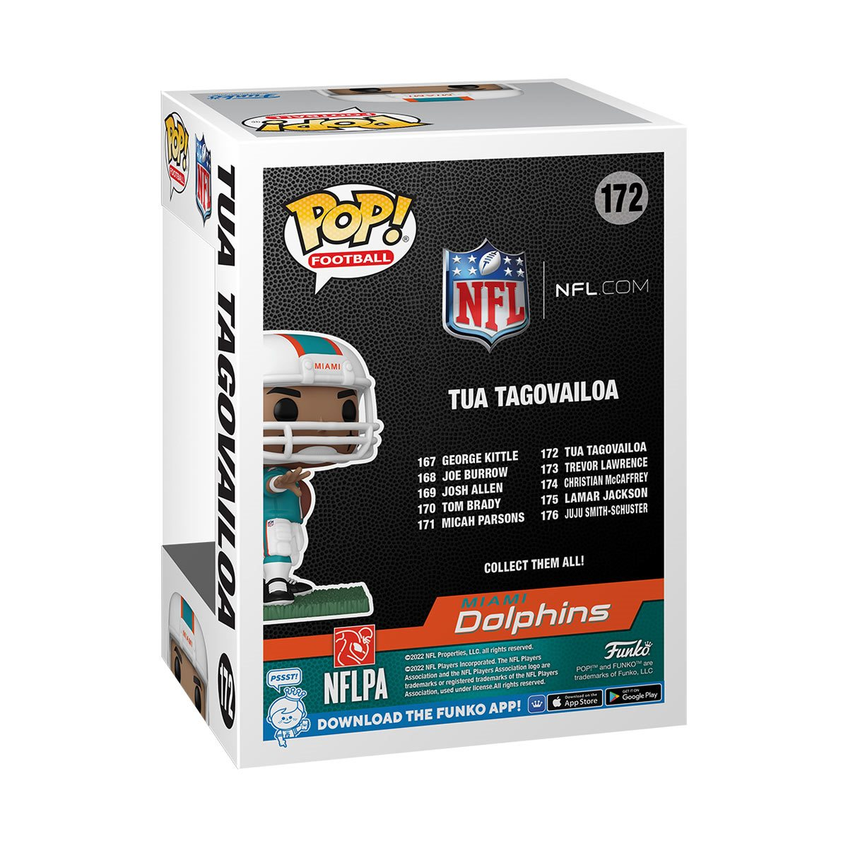¡FUNKO POP! NFL MIAMI DOLPHINS:TUA TAGOVAILOA FIGURA DE VINILO