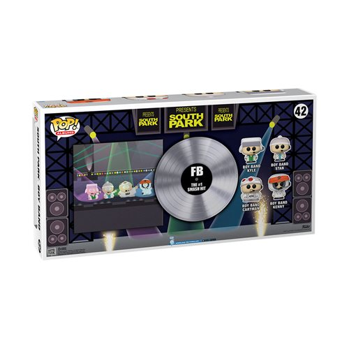 FUNKO POP! SOUTHPARK BOYBAND DELUXE VINYL FIGURE SET WITH CASE