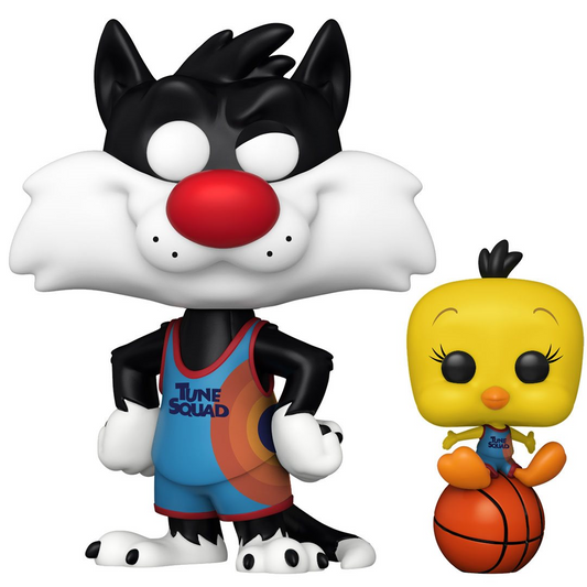 ¡FUNKO POP! SPACEJAM: UN NUEVO LEGADO - FIGURA DE VINILO DE SYLVESTER &amp; TWEETY