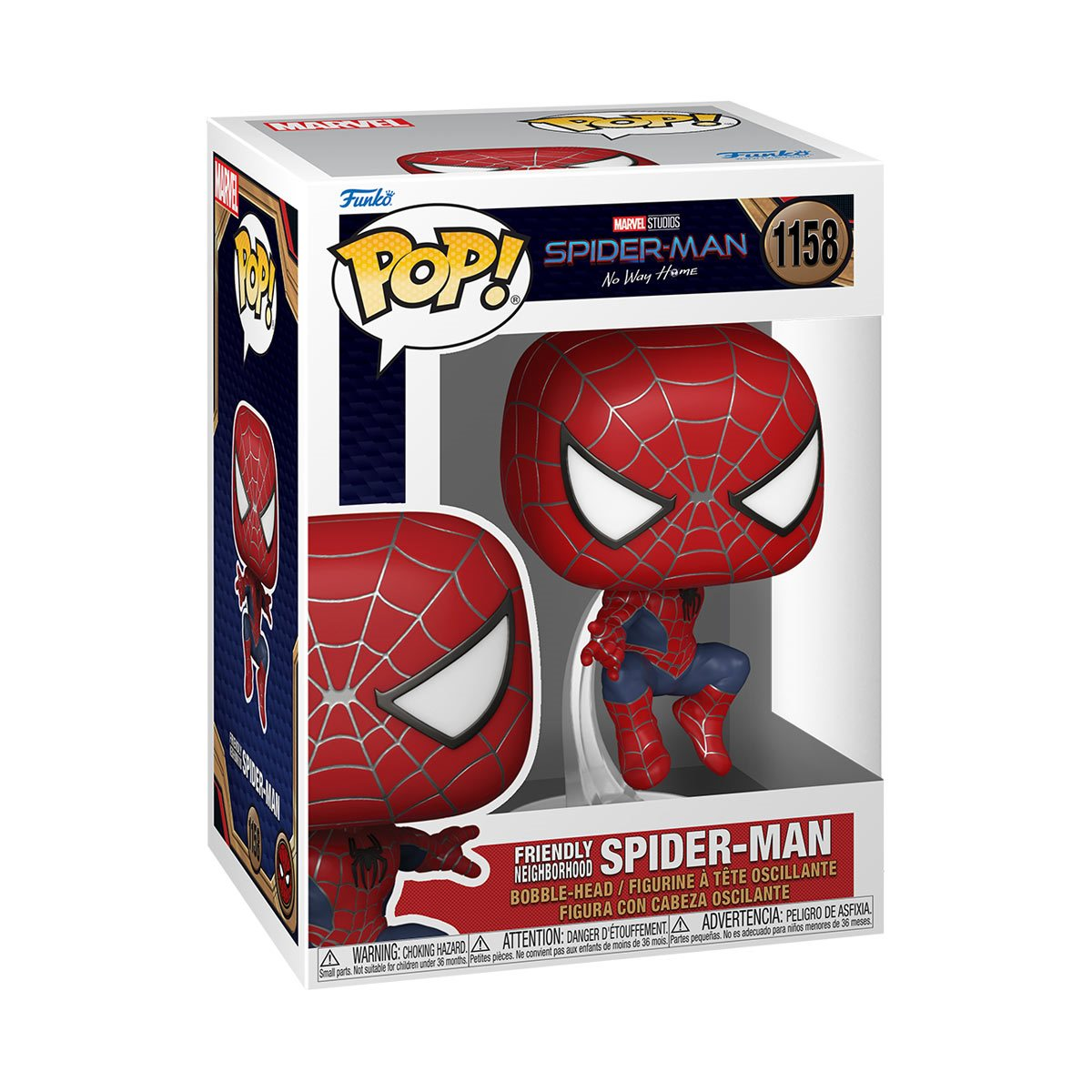FUNKO POP! SPIDER-MAN: NO WAY HOME - FRIENDLY NEIGHBORHOOD SPIDER-MAN LEAPING VINYL FIGURE