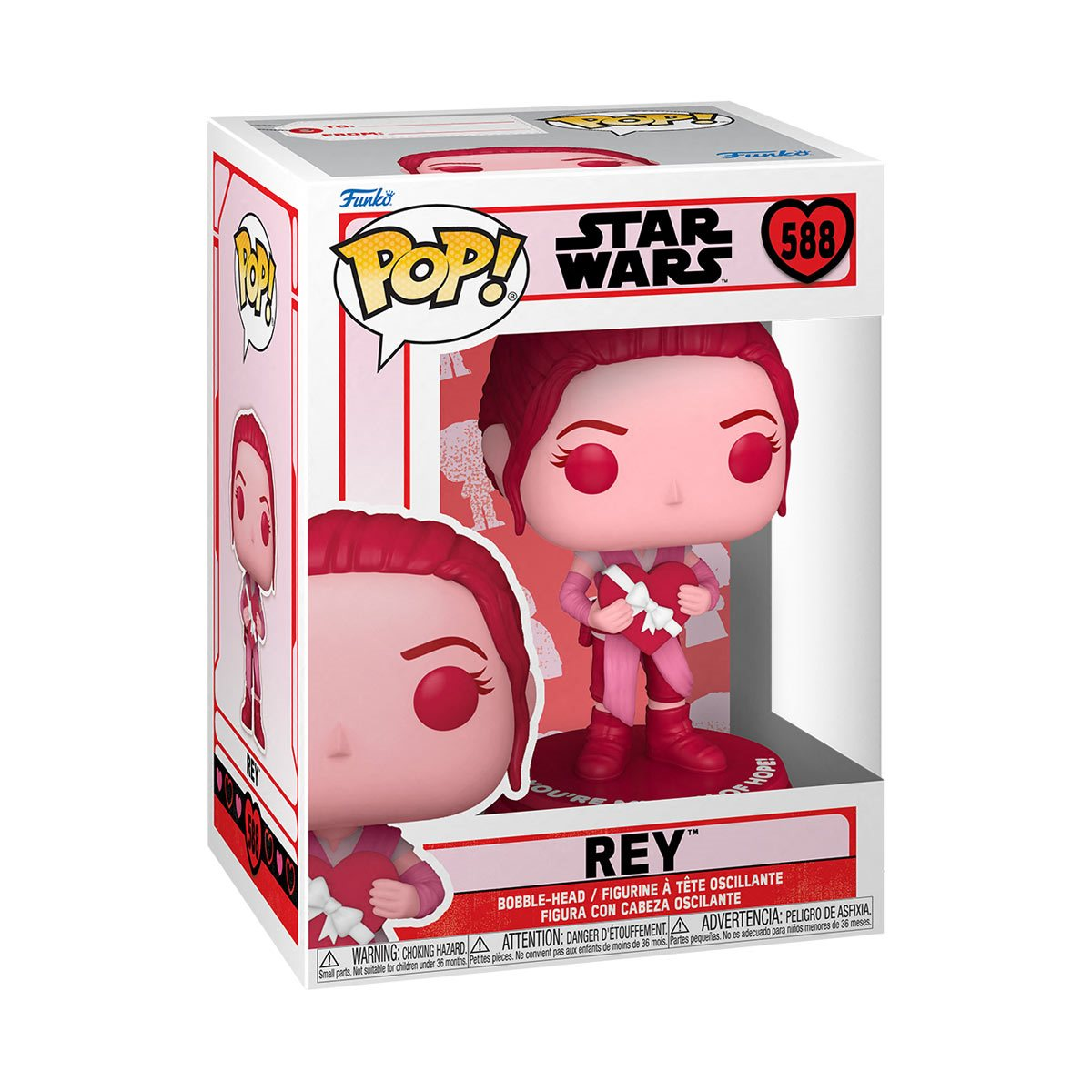 FUNKO POP! STAR WARS VALENTINES DAY - REY VINYL FIGURE