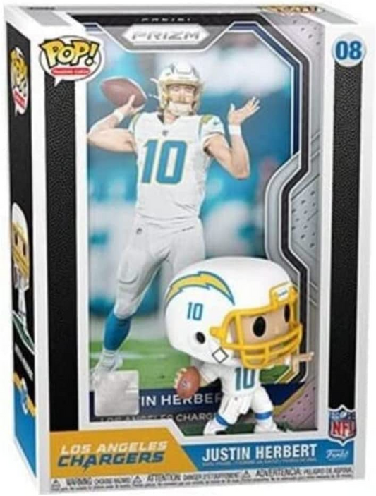 ¡FUNKO POP! TARJETAS INTERCAMBIABLES: JUSTIN HERBERT PRIZM - CARGADORES DE LOS ÁNGELES