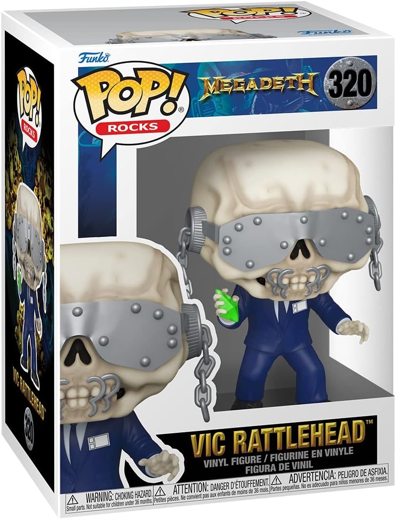 ¡FUNKO POP! VIC RATTLEHEAD-MEGADETH FIGURA DE VINILO