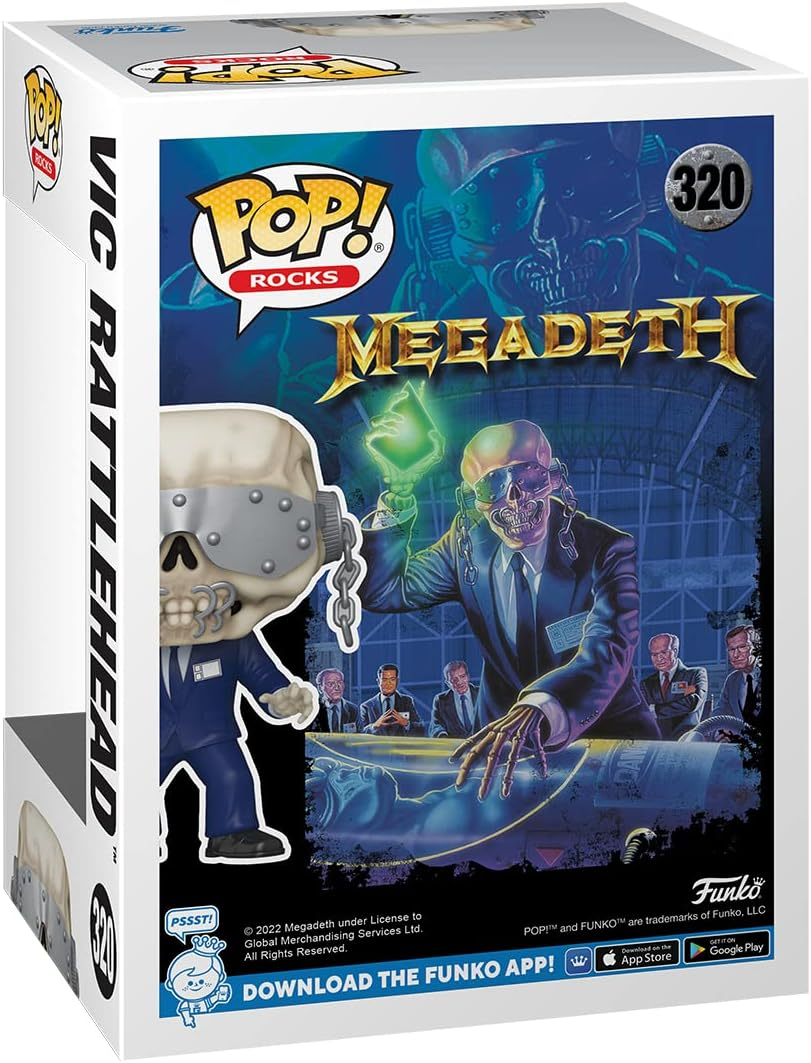 ¡FUNKO POP! VIC RATTLEHEAD-MEGADETH FIGURA DE VINILO