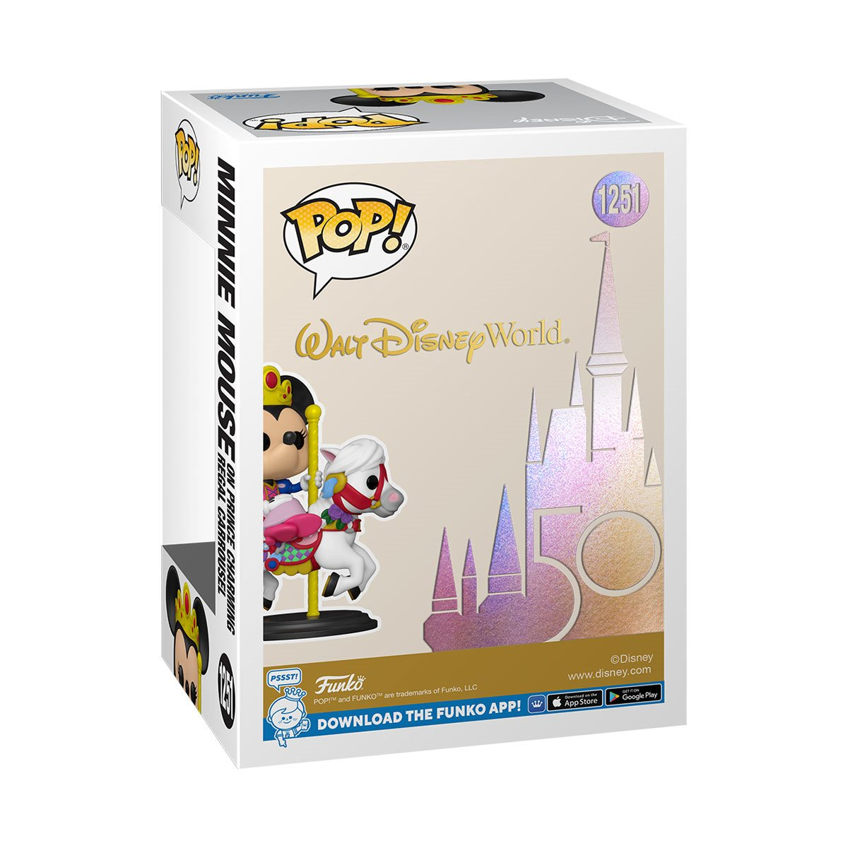 FUNKO POP! WALT DISNEY 50TH ANNIVERSARY - MINNIE MOUSE ON PRINCE CHARMING REGAL CARROUSEL VINYL FIGURE