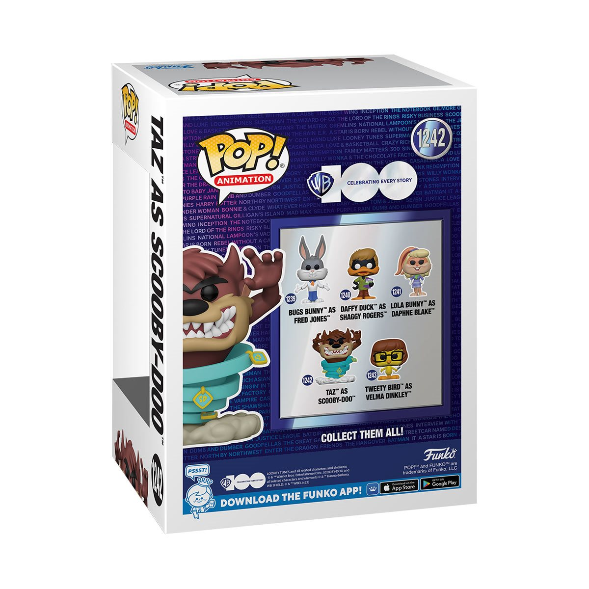 ¡FUNKO POP! WARNER BROTHERS 100 ANIVERSARIO - TAZ COMO SCOOBY FIGURA DE VINILO