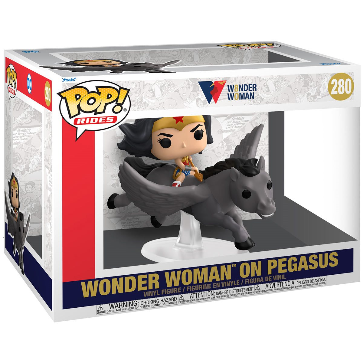 FUNKO POP! WONDER WOMAN 80TH ANNIVERSARY - WONDER WOMAN ON PEGASUS VINYL FIGURE