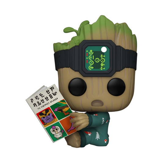 ¡FUNKO POP! Marvel I Am Groot - Groot en mono con libro