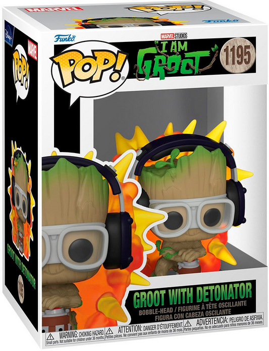 Funko Pop! Marvel: I Am Groot, Groot with Detonator