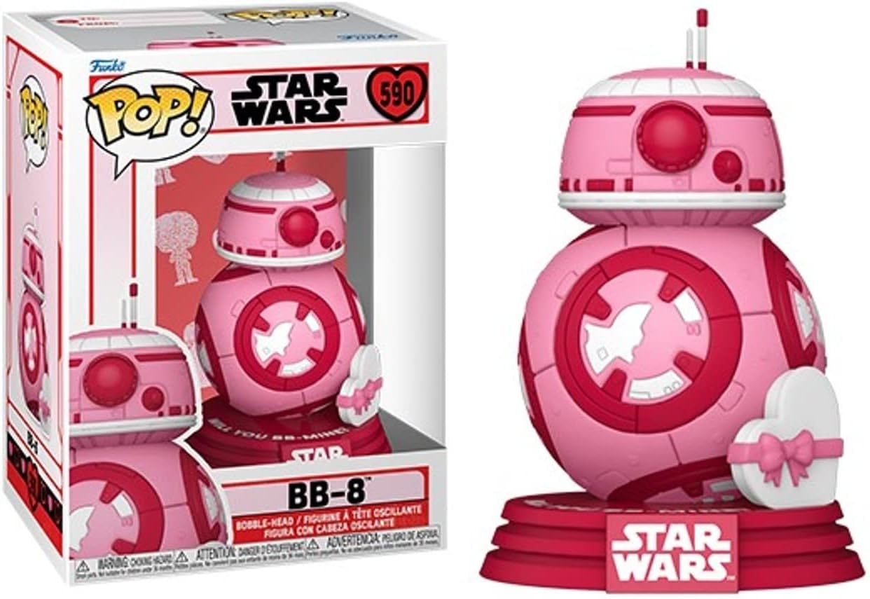 ¡FUNKO POP! STAR WARS DÍA DE SAN VALENTÍN - FIGURA DE VINILO BB-8