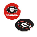 GEORGIA BULLDOGS 2-PIECE CAR COASTER SET