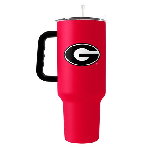 GEORGIA BULLDOGS 40OZ. FLIPSIDE TRAVEL TUMBLER WITH HANDLE