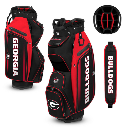 GEORGIA BULLDOGS TEAM EFFORT BUCKET III COOLER CART GOLF BAG