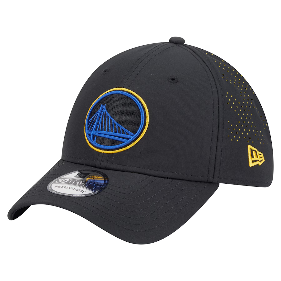 GOLDEN STATE WARRIORS BLACK NIGHT 39THIRTY FLEX FIT HAT - BLACK