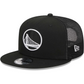 GOLDEN STATE WARRIORS EVERGREEN TRUCKER 9FIFTY SNAPBACK HAT - BLACK/WHITE