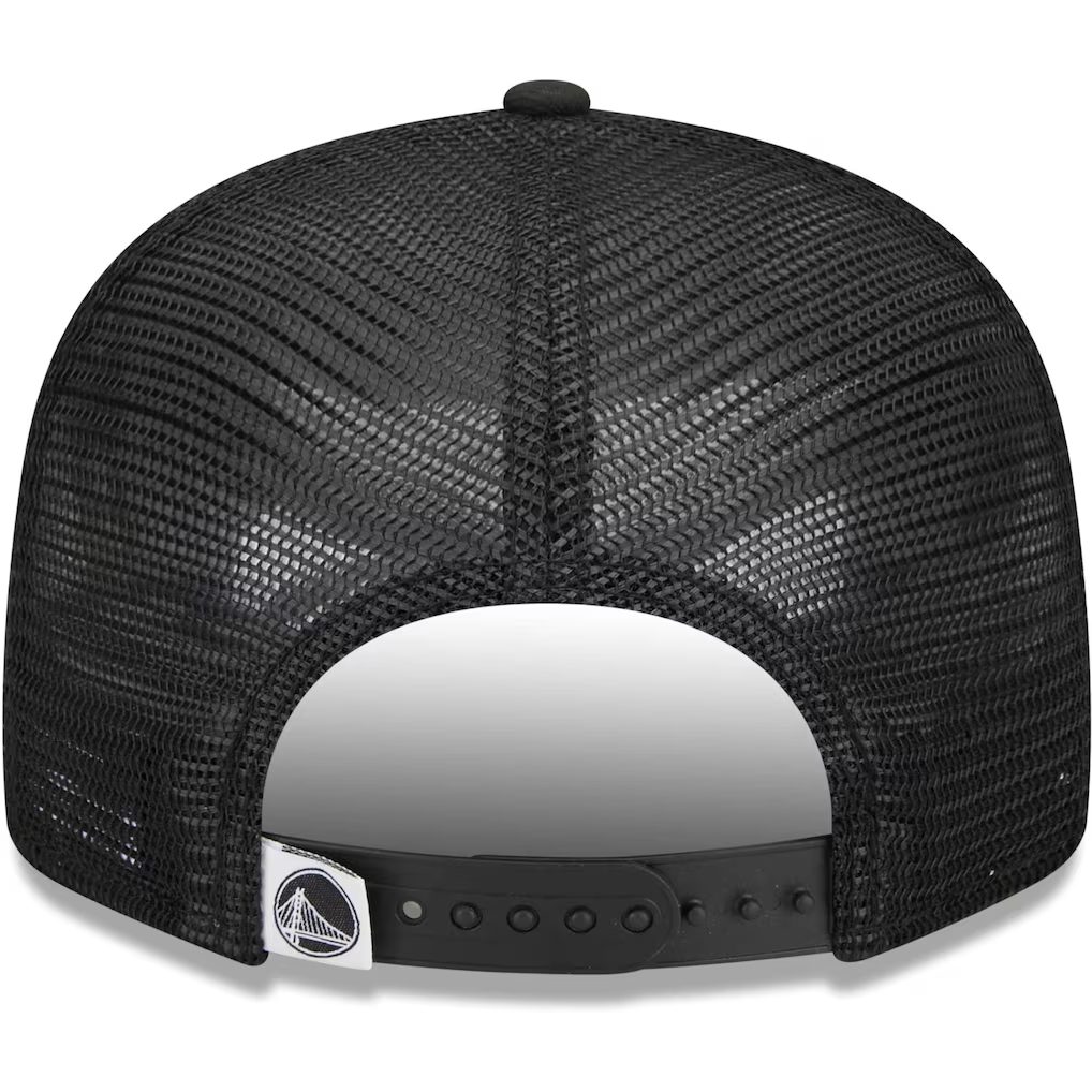 GOLDEN STATE WARRIORS EVERGREEN TRUCKER 9FIFTY SNAPBACK HAT - BLACK/WHITE