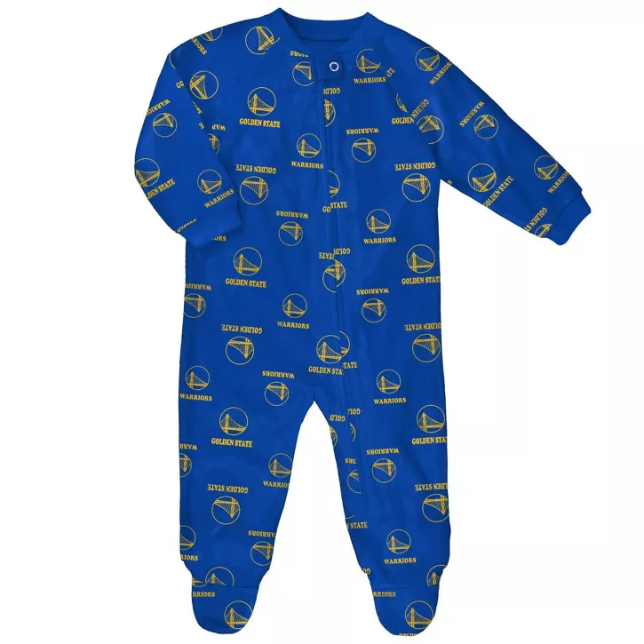 GOLDEN STATE WARRIORS INFANT ALL OVER PRINT PAJAMAS