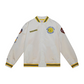 GOLDEN STATE WARRIORS MEN'S MITCHELL & NESS CITY COLLECTION LIGHTWEIGHT SATIN JACKET - WHITE