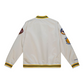 GOLDEN STATE WARRIORS MEN'S MITCHELL & NESS CITY COLLECTION LIGHTWEIGHT SATIN JACKET - WHITE