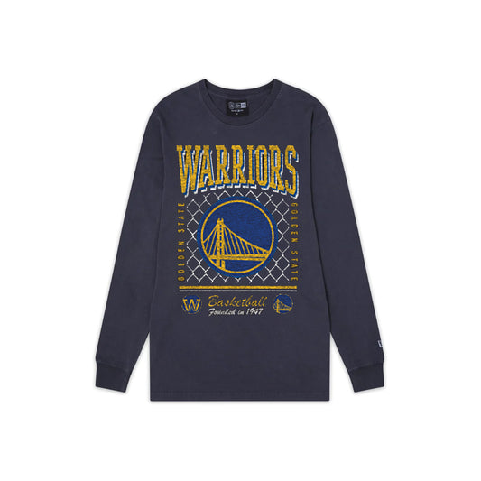 GOLDEN STATE WARRIORS MEN'S OLD SCHOOL SPORT LONG SLEEVE T-SHIRT