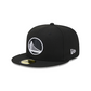 GOLDEN STATE WARRIORS SIDEPATCH WESTERN CONFERENCE 59FIFTY FITTED HAT - BLACK/ WHITE