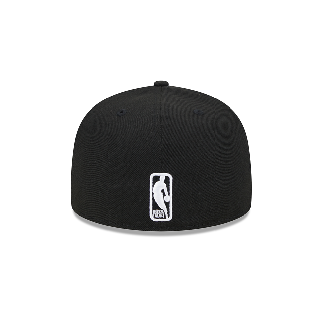 GOLDEN STATE WARRIORS SIDEPATCH WESTERN CONFERENCE 59FIFTY FITTED HAT - BLACK/ WHITE