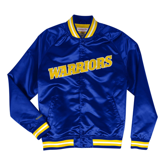 GOLDEN STATE WARRIORS YOUTH MITCHELL & NESS SATIN JACKET