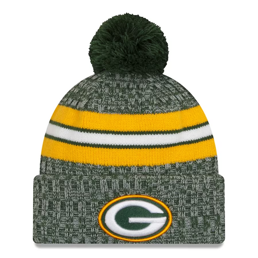 GREEN BAY PACKERS 2023 NFL SIDELINE CUFFED KNIT WITH POM