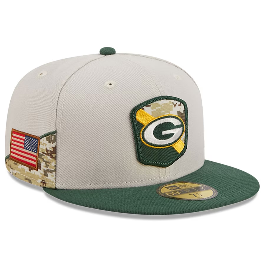 GREEN BAY PACKERS 2023 SALUTE TO SERVICE 59FIFTY FITTED HAT