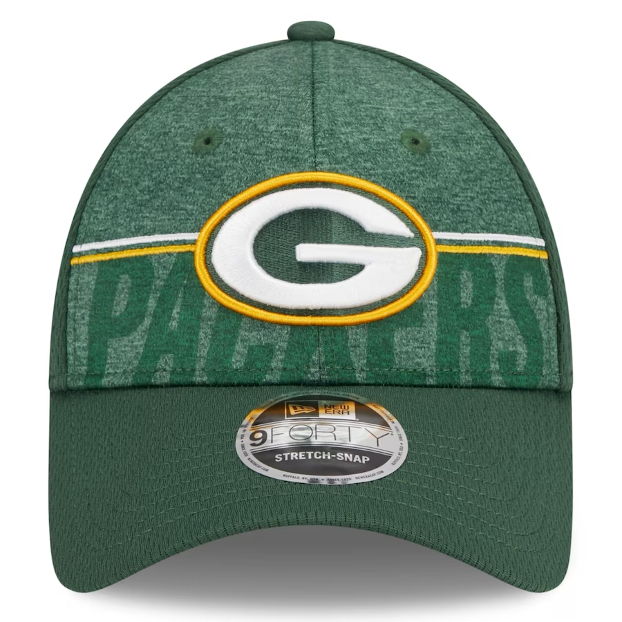 GREEN BAY PACKERS 2023 TRAINING CAMP 9FORTY STRETCH SNAP ADJUSTABLE HAT