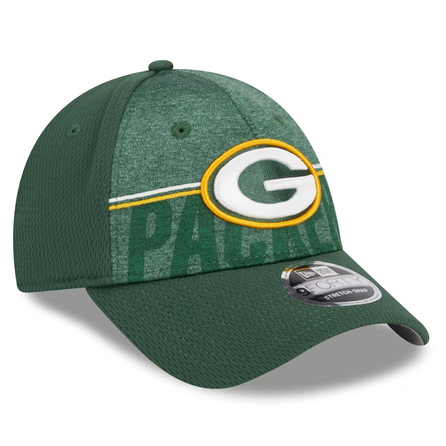 GREEN BAY PACKERS 2023 TRAINING CAMP 9FORTY STRETCH SNAP ADJUSTABLE HAT