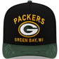 GREEN BAY PACKERS 2025 NFL DRAFT 9FIFTY A-FRAME SNAPBACK HAT - BLACK/GREEN