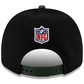GREEN BAY PACKERS 2025 NFL DRAFT 9FIFTY A-FRAME SNAPBACK HAT - BLACK/GREEN