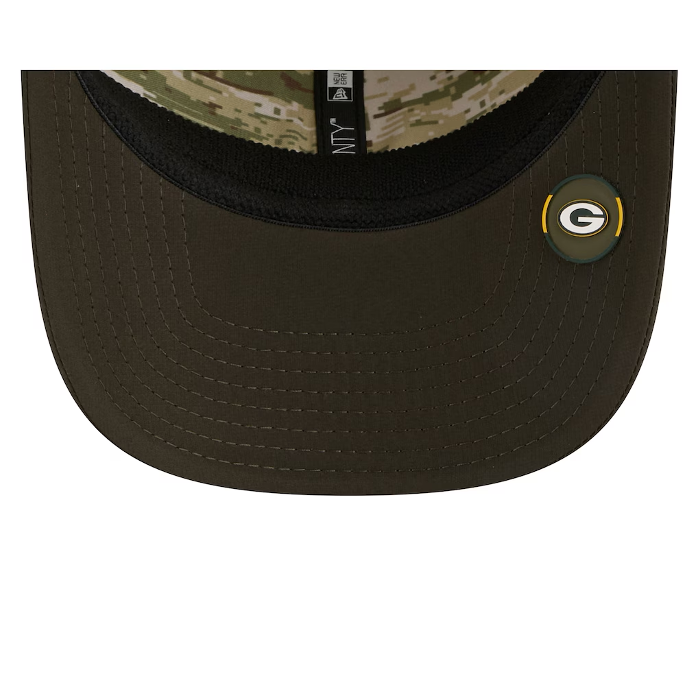 GREEN BAY PACKERS 2025 NFL SALUTE TO SERVICE 9SEVENTY ADJUSTABLE HAT - GREEN