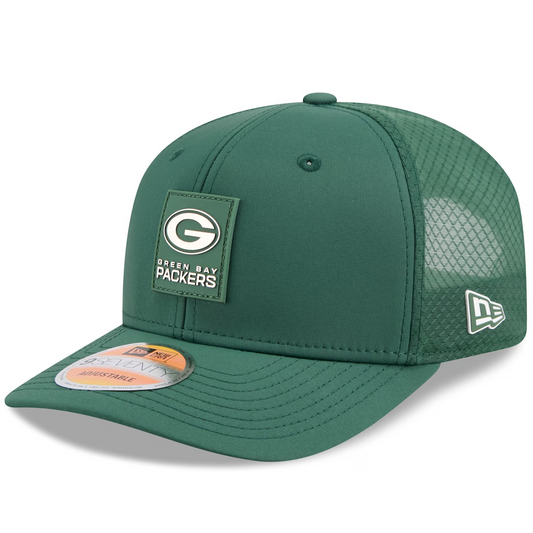 GREEN BAY PACKERS 2025 NFL SIDELINE 9SEVENTY STRETCH-SNAP ADJUSTABLE HAT - GREEN