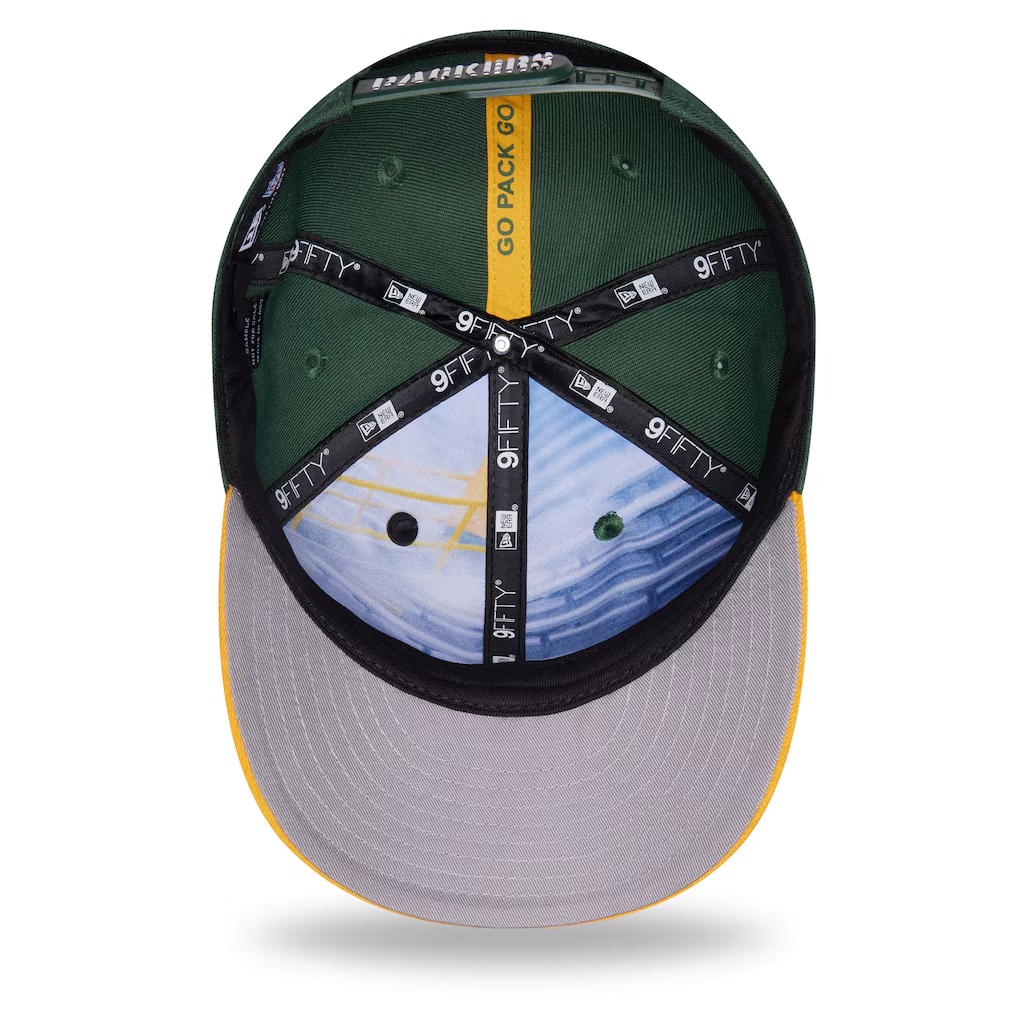 GREEN BAY PACKERS 2026 NFL DRAFT 9FIFTY SNAPBACK HAT - GREEN/GOLD