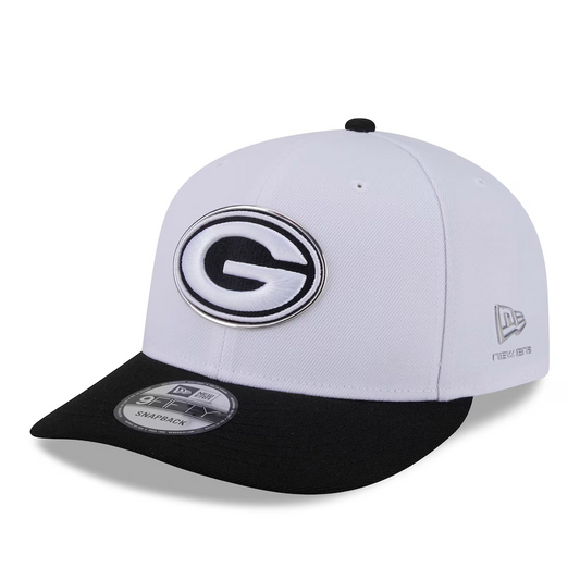 GREEN BAY PACKERS 2026 NFL DRAFT 9FIFTY SNAPBACK HAT - WHITE/BLACK