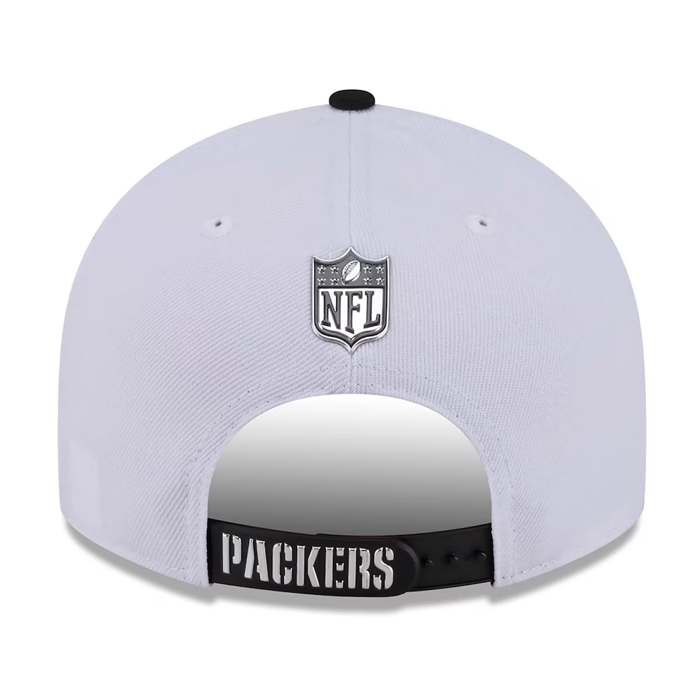 GREEN BAY PACKERS 2026 NFL DRAFT 9FIFTY SNAPBACK HAT - WHITE/BLACK