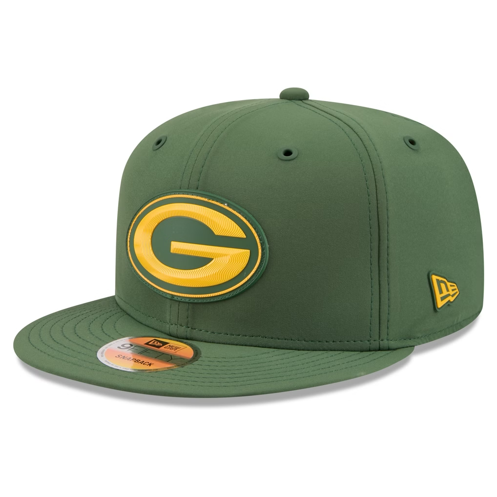 GREEN BAY PACKERS 2026 NFL SIDELINE 9FIFTY SNAPBACK HAT - GREEN