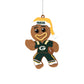 GREEN BAY PACKERS ABS GINGERBREAD MAN IN UNIFORM ORNAMENT