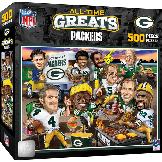 GREEN BAY PACKERS ALL TIME GREATS 500 PIECE JIGSAW PUZZLE