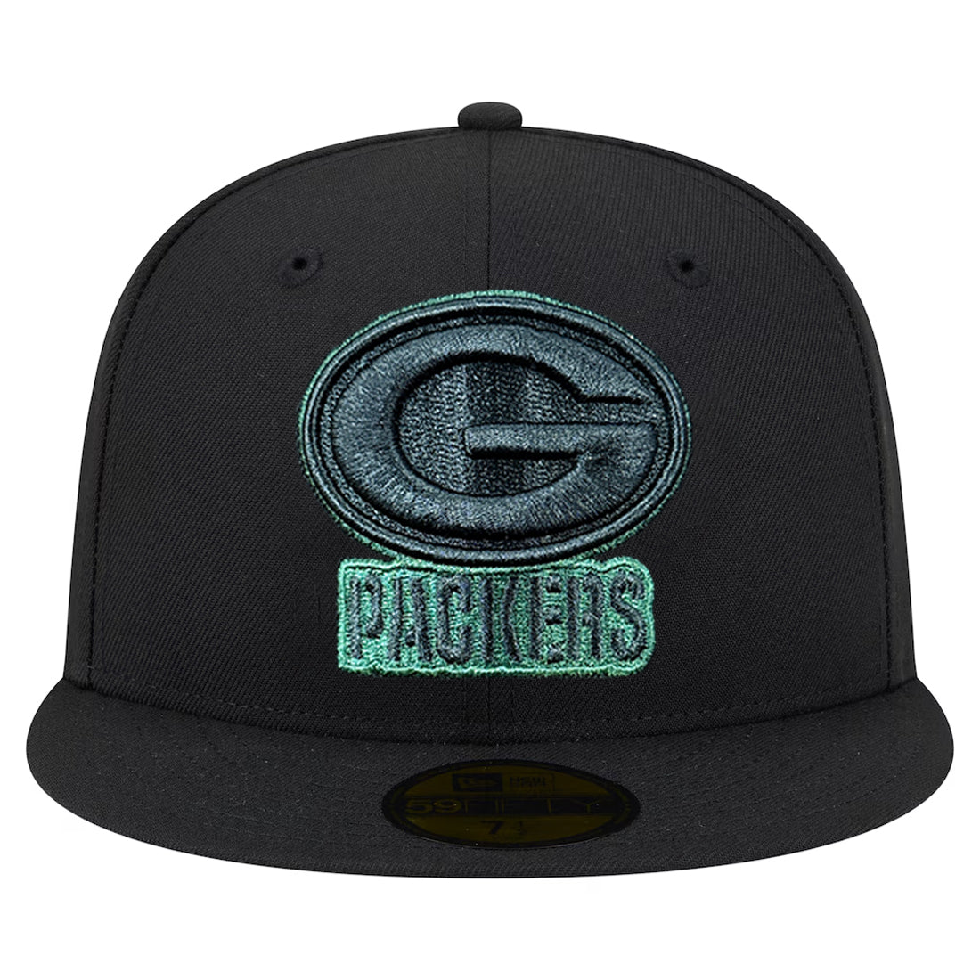 GREEN BAY PACKERS COLOR POP 59FIFTY FITTED HAT - BLACK