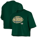GREEN BAY PACKERS GIRLS NEW ERA  FOOTBALL FLIP SEQUINS BOXY T-SHIRT - GREEN