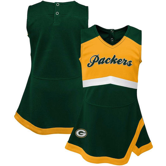 GREEN BAY PACKERS INFANT CHEER CAPTAIN JUMPER DRESS