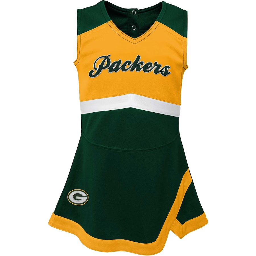 GREEN BAY PACKERS INFANT CHEER CAPTAIN JUMPER DRESS